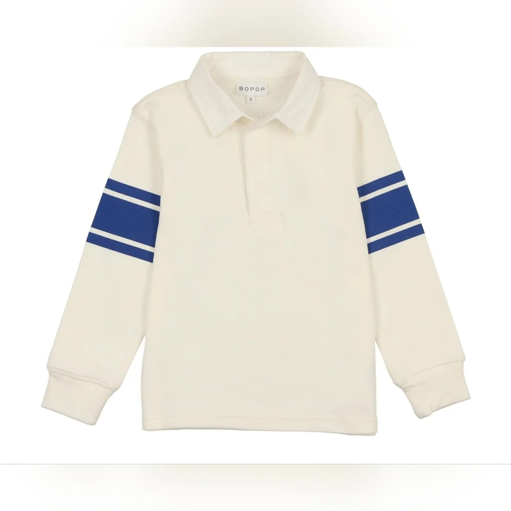 NWT Bopop Long-sleeve Rugby Polo Shirt Size 6